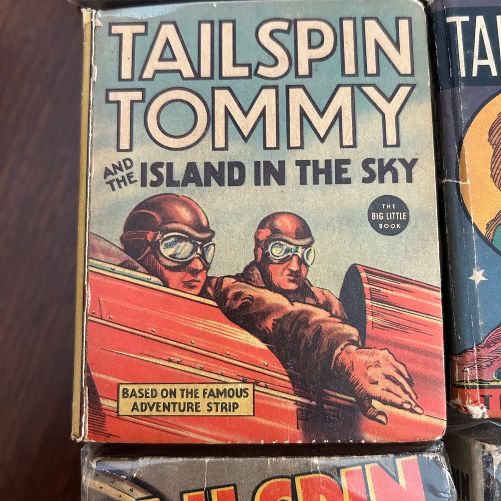 Tailspin Tommy Vintage Big Little Book Collection Of 6 Children’s Books Antique View 5